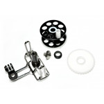 Spearfishing Speargun Reel Pelengas  Stanless Steel -Plastik with Camera Mount (Black-White)