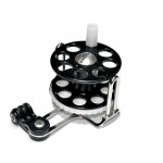 Spearfishing Speargun Reel Pelengas  Stanless Steel -Plastik with Camera Mount (Black-White)