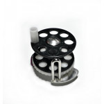 Spearfishing Speargun Reel Pelengas  Stanless Steel -Plastik with Side Exit Line (Black-White)