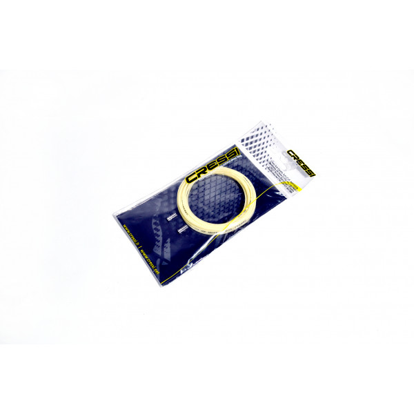Monoline Cressi transparent, diameter 1.4, length 5 meters, 80 kg at break, 2 clips included