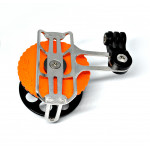 Spearfishing Speargun Reel Stanless Steel -Plastik With Camera Mount (black-orange)