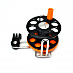Spearfishing Speargun Reel Stanless Steel -Plastik With Camera Mount (black-orange)