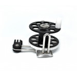 Spearfishing Speargun Reel Pelengas  Stanless Steel -Plastik with Camera Mount (Black-White)