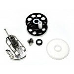 Spearfishing Speargun Reel Pelengas  Stanless Steel -Plastik with Side Exit Line (Black-White)