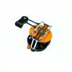 Spearfishing Speargun Reel Stanless Steel -Plastik With Camera Mount (black-orange)